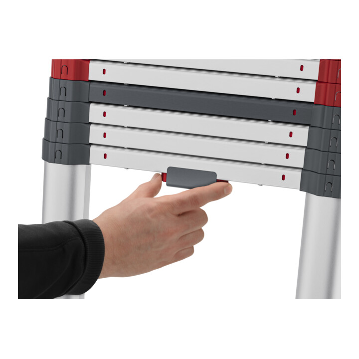 Hailo Échelle télescopique en aluminium Master T100 FlexLine 9 marches