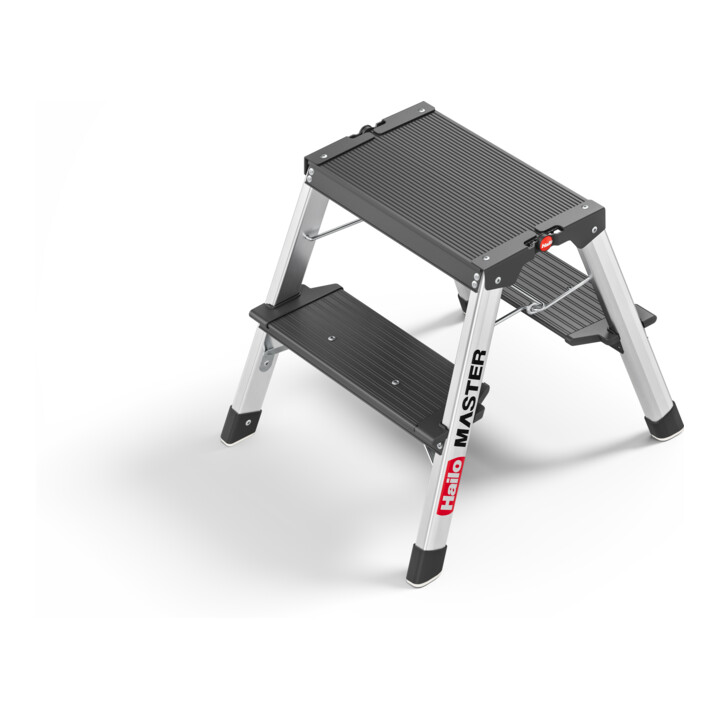 Hailo Escabeau double en aluminium Master D70 2 x 2 marches