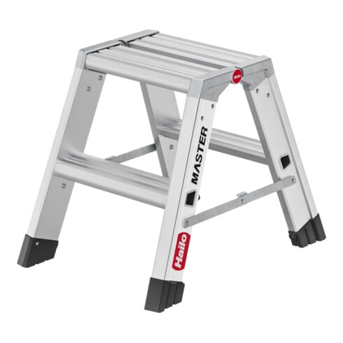 Hailo Escabeau double en aluminium Master D80 2 x 2 marches