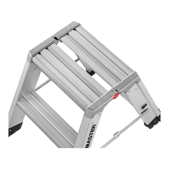 Hailo Escabeau double en aluminium Master D80 2 x 2 marches