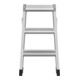 Hailo Escabeau double en aluminium Master D80 2 x 3 marches