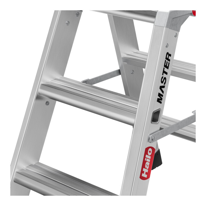 Hailo Escabeau double en aluminium Master D80 2 x 3 marches