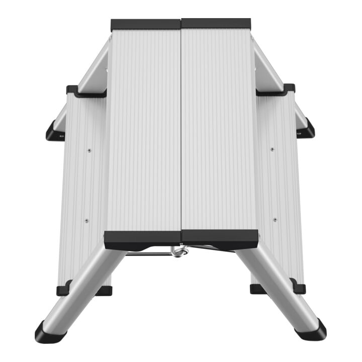 Hailo Escabeau pliant double marche L90 2 x 2 marches