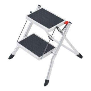 Hailo Escabeau pliant Mini acier 2 marches