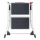 Hailo Escabeau pliant Mini acier 2 marches