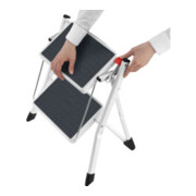 Hailo Escabeau pliant Mini acier 2 marches-5