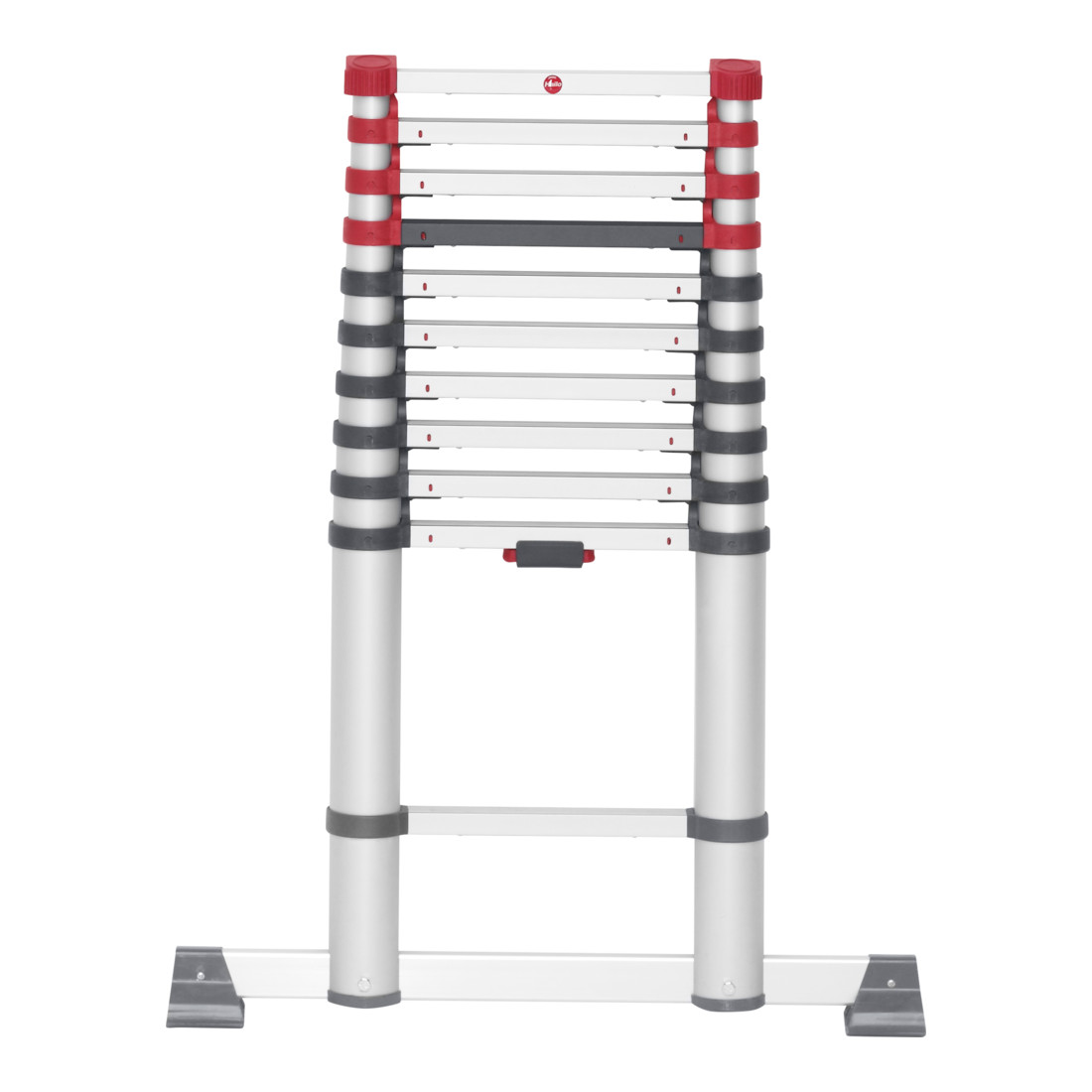 Hailo FlexLine, aluminium veiligheidstelescopische ladder, 11 sporten