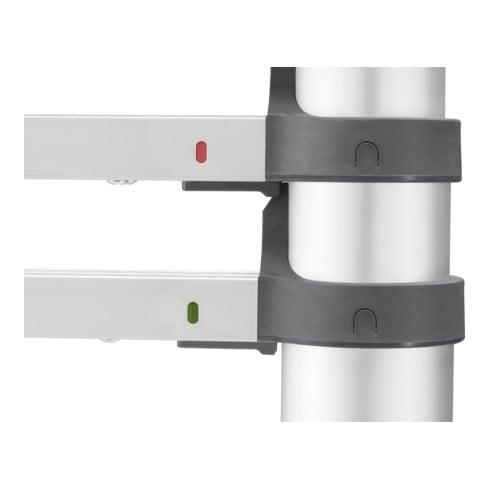 Hailo FlexLine, échelle télescopique de sécurité en aluminium, 11nombre de barreaux