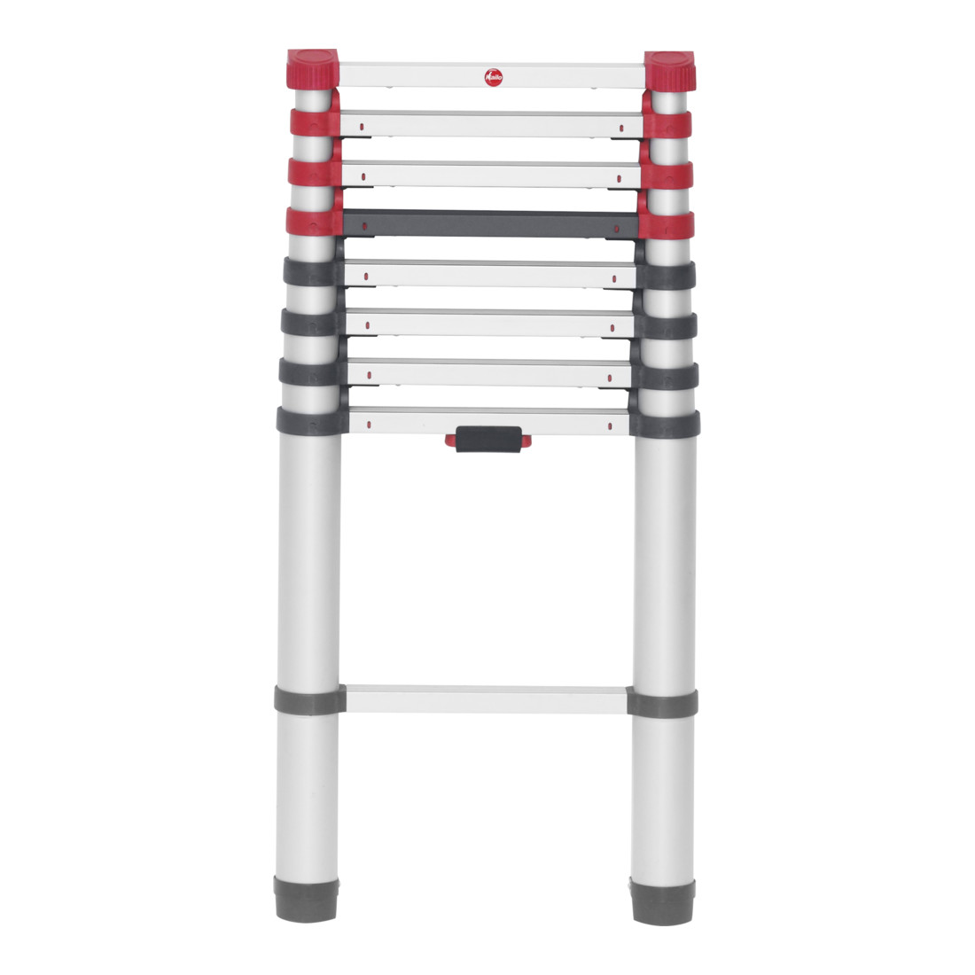 Hailo FlexLine T80, Alu-Sicherheits-Teleskopleiter, 9 Sprossen