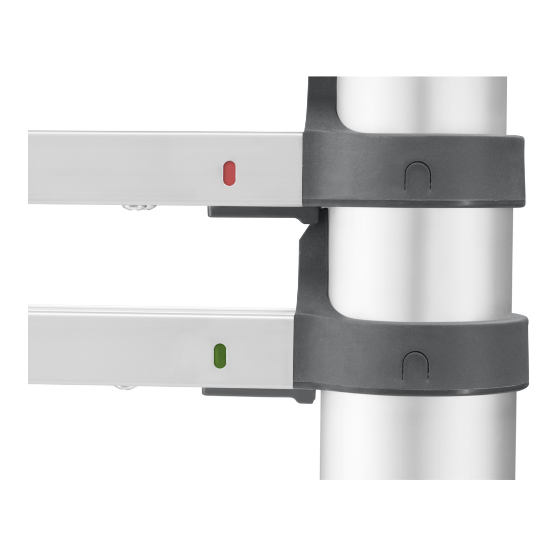 Hailo FlexLine T80, Alu-Sicherheits-Teleskopleiter, 9 Sprossen
