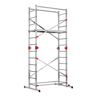 Hailo G60, échafaudage multifonctionnel en aluminium, 2 x 12