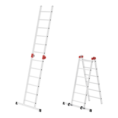 Hailo G60, échafaudage multifonctionnel en aluminium, 2 x 12