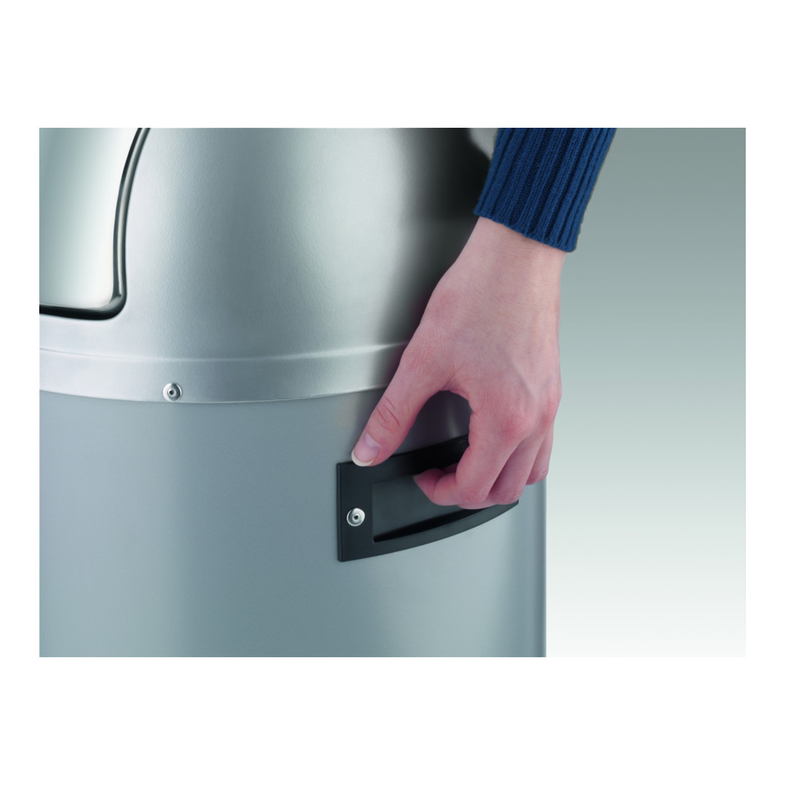 Hailo Großraum-Abfallbox Kick Maxx 50 schwarz