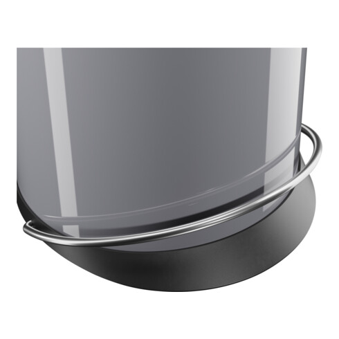 Hailo Harmony L, Design-Tret-Mülleimer, 20 ltr, Silber