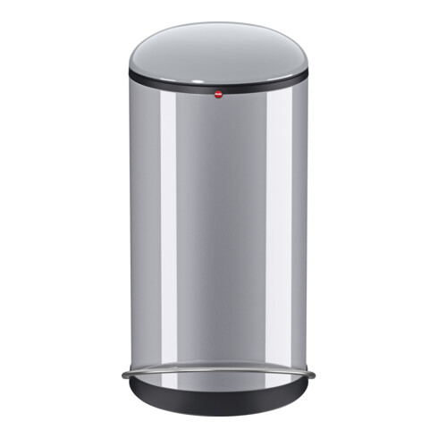 Hailo Harmony L, Design-Tret-Mülleimer, 20 ltr, Silber
