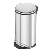 Hailo Harmony L, poubelle à pédale design, 20 litres, inox-1