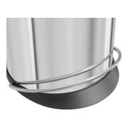 Hailo Harmony L, poubelle à pédale design, 20 litres, inox-4