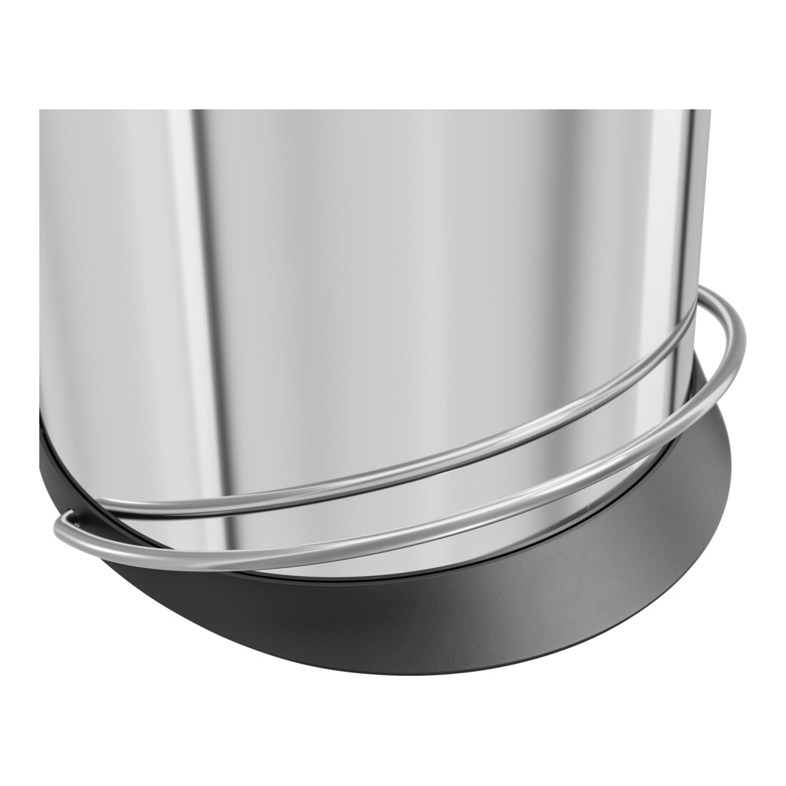 Hailo Harmony L, poubelle à pédale design, 20 litres, inox