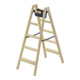 Hailo Holzleiter Master H80 2x5 Stufen ergonomisch