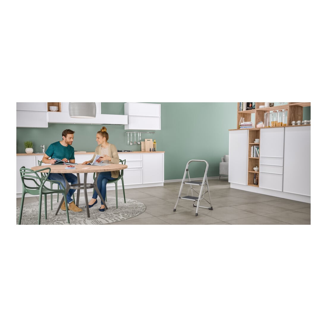 Hailo K70 Standardline Aluminium-Trittleiter 2 Stufen