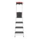 Hailo L100 TopLine, Alu-Sicherheits-Stehleiter, 4 Stufen