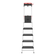 Hailo L100 TopLine, Alu-Sicherheits-Stehleiter, 5 Stufen-2