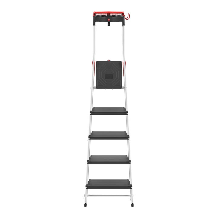 Hailo L100 TopLine, Alu-Sicherheits-Stehleiter, 5 Stufen