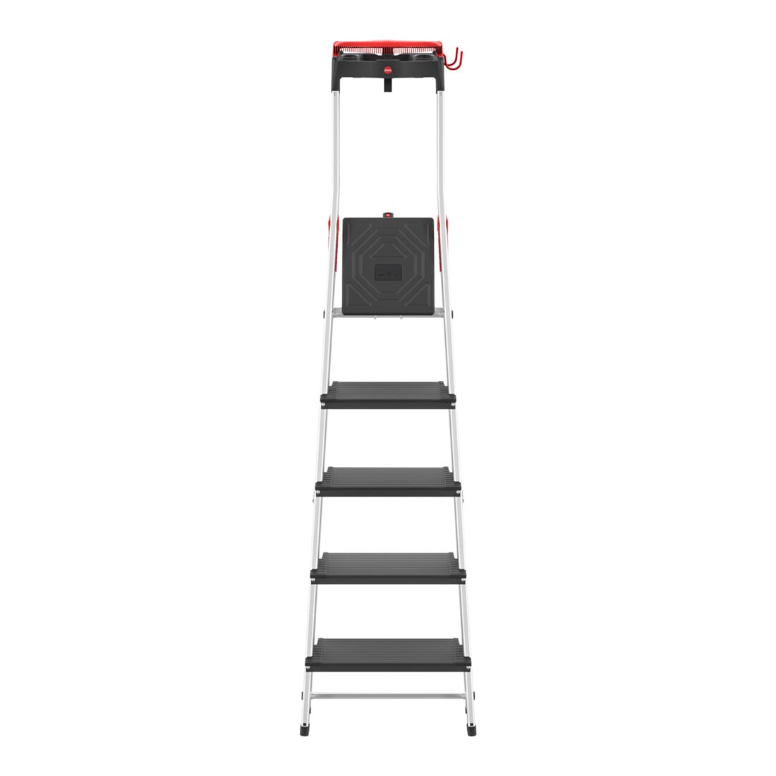 Hailo L100 TopLine, Alu-Sicherheits-Stehleiter, 5 Stufen