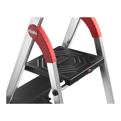 Hailo L100 TopLine, Alu-Sicherheits-Stehleiter, 5 Stufen