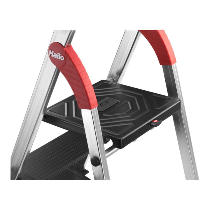 Hailo L100 TopLine, Alu-Sicherheits-Stehleiter, 8 Stufen