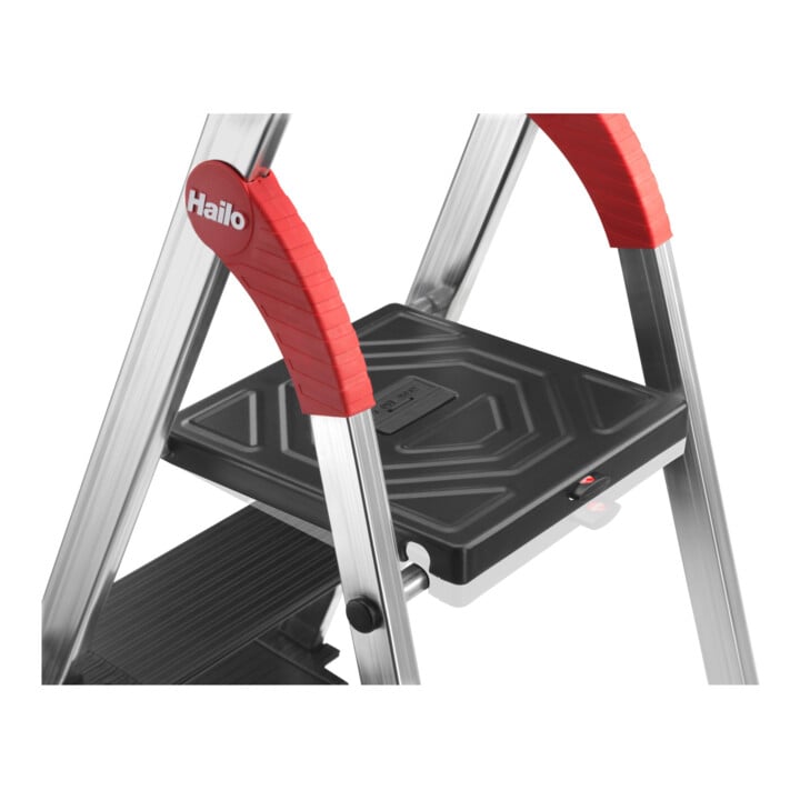 Hailo L100 TopLine, escabeau de sécurité en aluminium, 5 marches