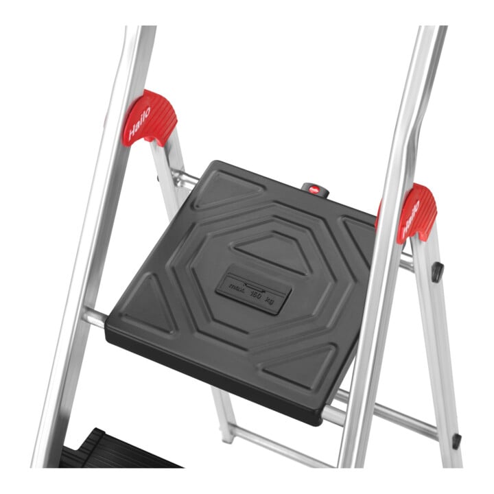 Hailo L100 TopLine, escabeau de sécurité en aluminium, 5 marches