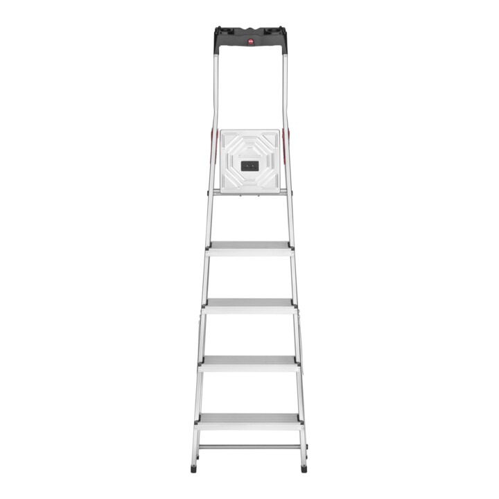 Hailo L60 StandardLine, escabeau de sécurité en aluminium, 5 marches