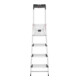 Hailo L80 ComfortLine, Alu-Sicherheits-Stehleiter, 4 Stufen