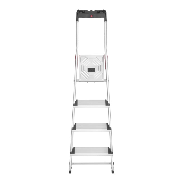 Hailo L80 ComfortLine, Alu-Sicherheits-Stehleiter, 4 Stufen
