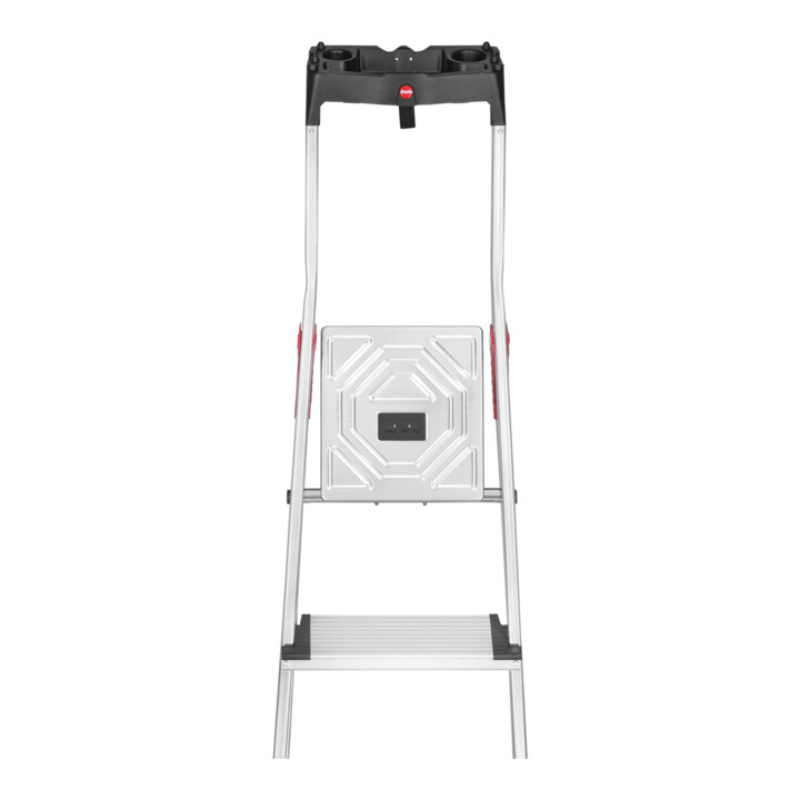 Hailo L80 ComfortLine, Alu-Sicherheits-Stehleiter, 4 Stufen