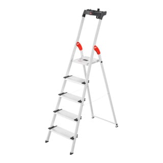 Hailo Alu-Sicherheits-Stehleiter L80 ComfortLine