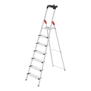 Hailo Alu-Sicherheits-Stehleiter L80 ComfortLine