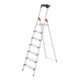 Hailo L80 ComfortLine, Alu-Sicherheits-Stehleiter, 7 Stufen