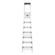 Hailo L80 ComfortLine, Alu-Sicherheits-Stehleiter, 7 Stufen