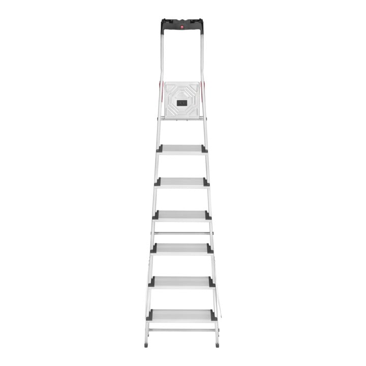 Hailo L80 ComfortLine, Alu-Sicherheits-Stehleiter, 7 Stufen