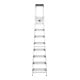 Hailo Alu-Sicherheits-Stehleiter L80 ComfortLine