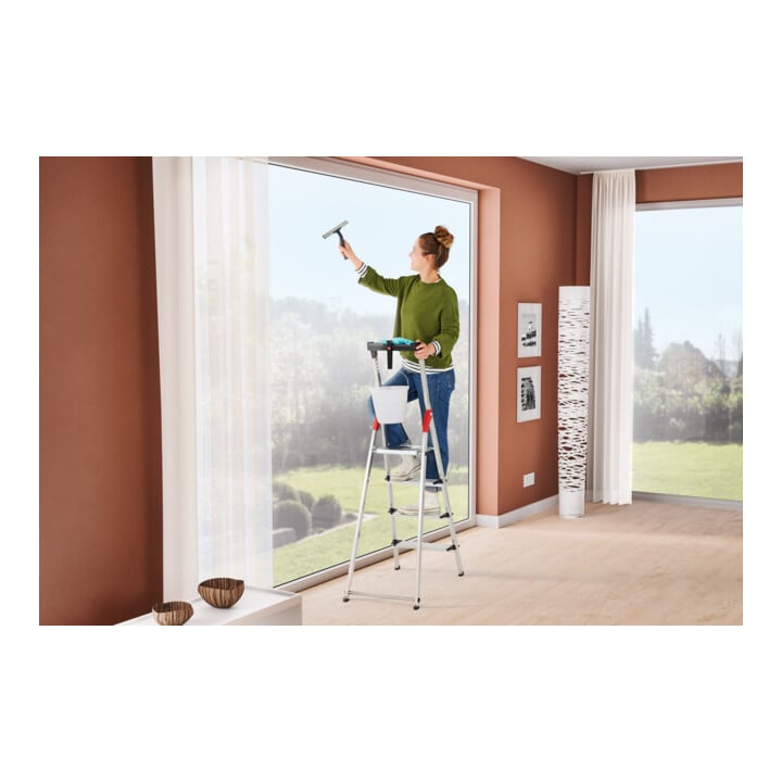 Hailo Alu-Sicherheits-Stehleiter L80 ComfortLine