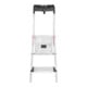 Hailo L80 ComfortLine, escabeau de sécurité en aluminium, 4 marches