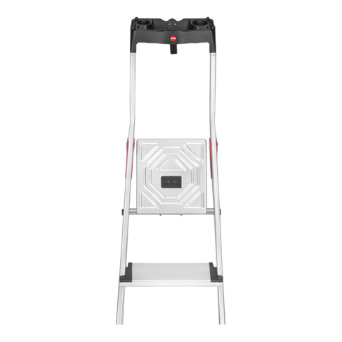 Hailo L80 ComfortLine, escabeau de sécurité en aluminium, 6 marches