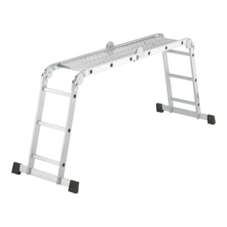 Hailo M60, échelle universelle en aluminium, 4x3 barreaux