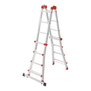 Hailo M80, Aluminium-Multifunktionsleiter, 4x4 Sprossen