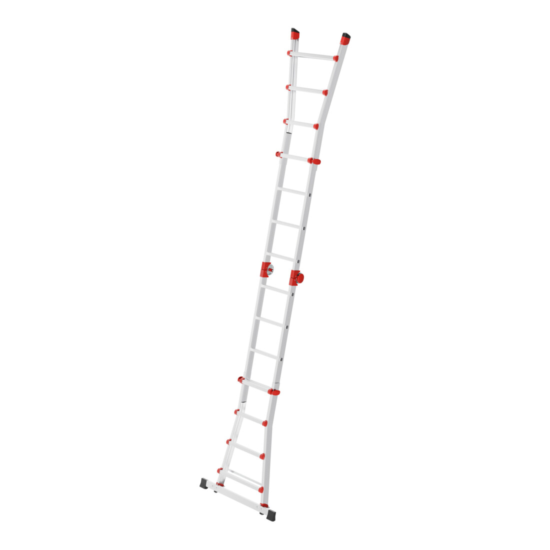 Hailo M80, Aluminium-Multifunktionsleiter, 4x4 Sprossen