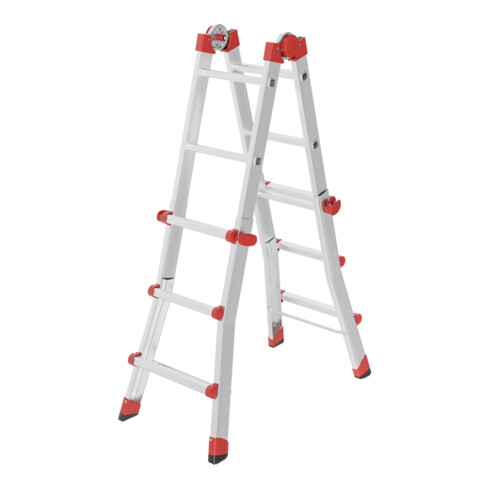 Hailo M80, échelle multifonctions en aluminium, 4x3 barreaux