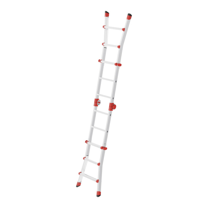 Hailo M80, échelle multifonctions en aluminium, 4x3 barreaux